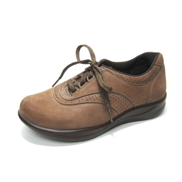 SAS Women's Size 8 WW EUC Walk Easy Double or Extra Wide Chocolate Brown - Picture 1 of 11